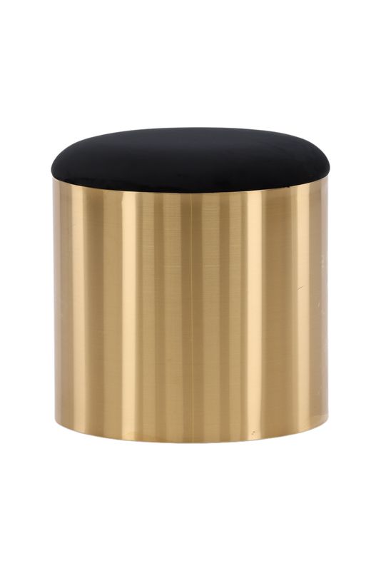 Furniture Fashion Puff Puff Sittpuff i Sammet och Guld