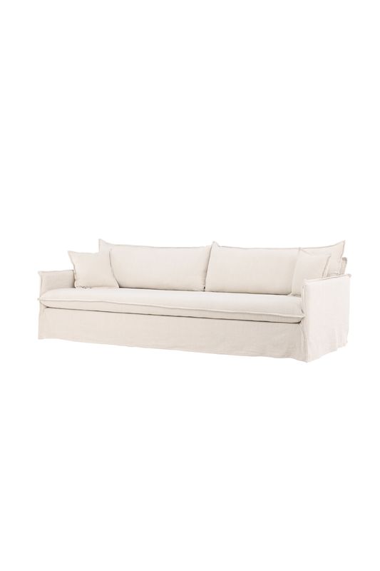 Venture Home Nova 4-Sits Soffa i Beige Linnetyg
