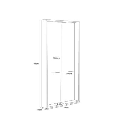 Hübsch Still Spegel 53x10xh103cm i Naturell Ek