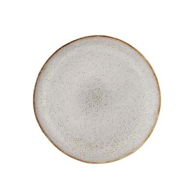 Bloomingville Sandrine Tallrik, Natur, Stengods - 6-pack