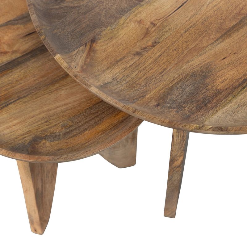 vtwonen High Heels Sidobord Mangoträ Natur - Set om 2