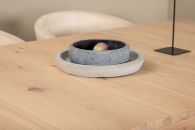 Venture Home Slider & Berit Rektangulärt Matbord 170 x 95 Vitputsad + Matstolar Beige