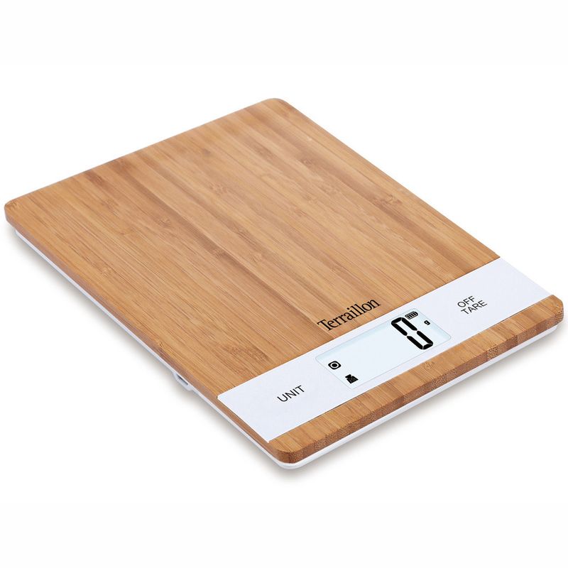 Terrallion Köksvåg Bamboo Uppladdningsbar, 5 kg