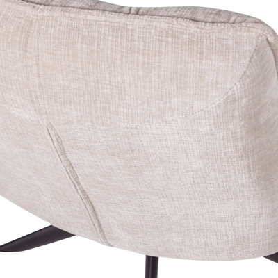 WOOOD Jouke Snurrfåtölj i Chenille, Natur