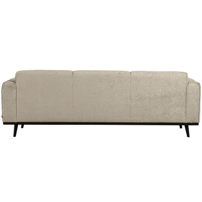 WOOOD STATEMENT 3-sits Soffa 230 cm Struktur Velvet Wheatfield