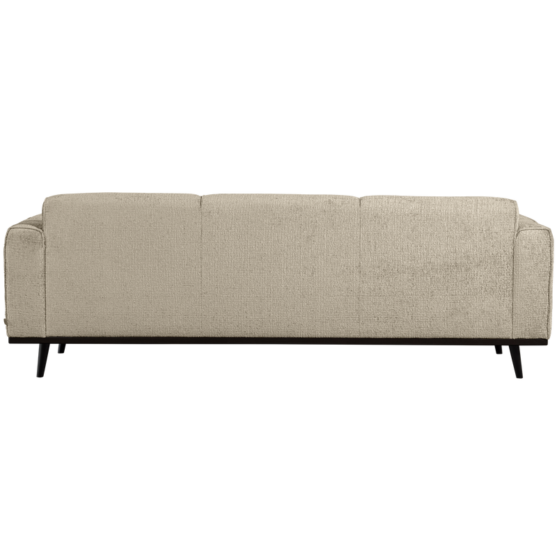 WOOOD STATEMENT 3-sits Soffa 230 cm Struktur Velvet Wheatfield