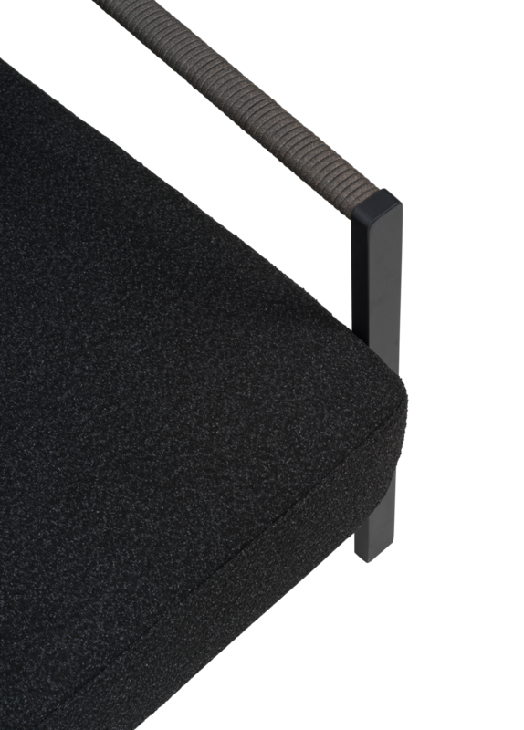 Brafab Lyra Loungefåtölj Svart/Teddy Black