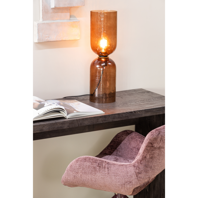 WOOOD Eliva Matstol i Lila Strukturvelvet - Set om 2