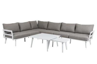 Brafab Villac 2-sits Modul Vit/Beige