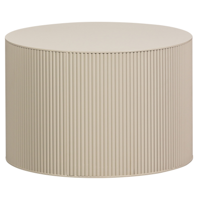 WOOOD SANNE Runt Sidobord i MDF, Antik Beige