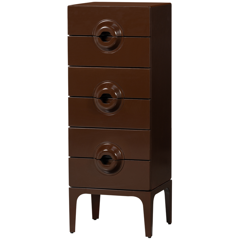 WOOOD Merge Skåp med 6 Lådor i Eukalyptusträ Brun