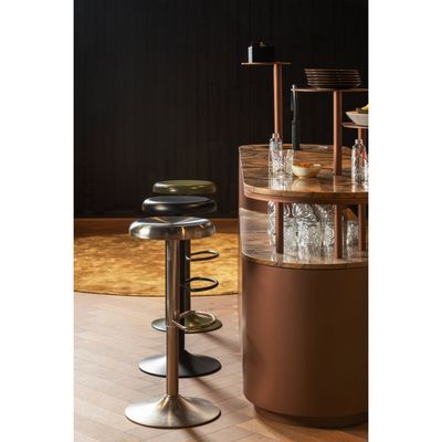 WOOOD Isaac Barstol Metall Varm Grön