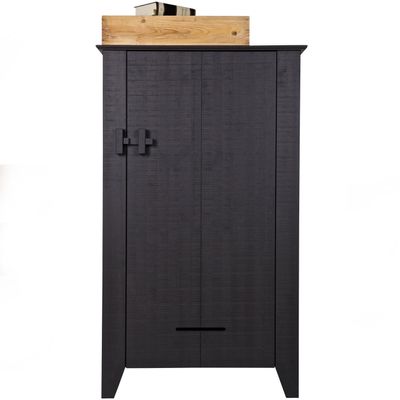 WOOOD Gijs Bondeskåp Svart Besågat Grenen [FSC]