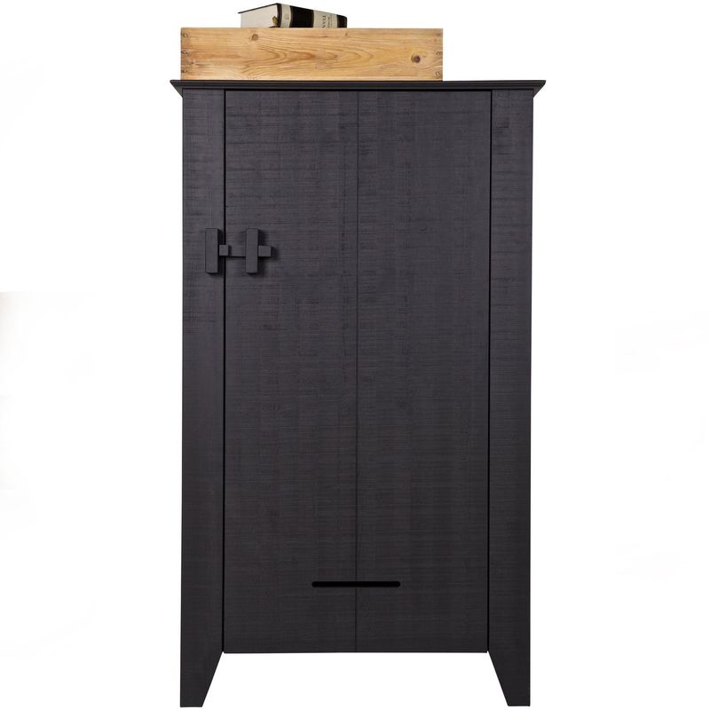 WOOOD Gijs Bondeskåp Svart Besågat Grenen [FSC]