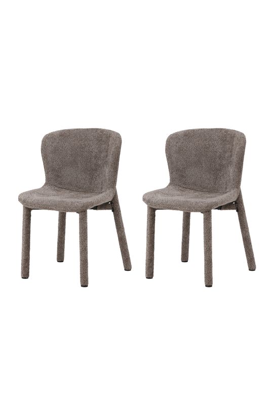 Venture Home Astoria Matstol 2-pack i Brun Bouclé