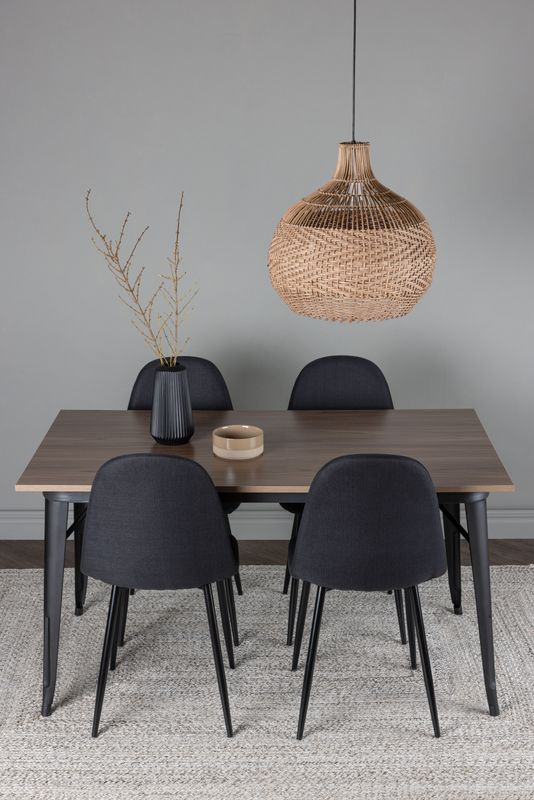 Venture Home Matgrupp Tempe med 4st matstolar Polar