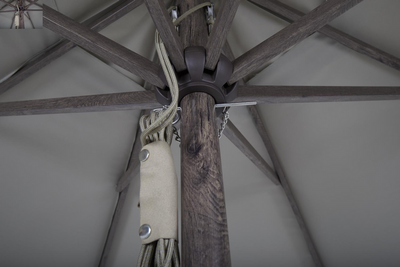 Brafab Paliano Parasoll Ø350cm Brun/Taupe