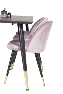 Venture Home Matgrupp Dipp med stolarna Velvet