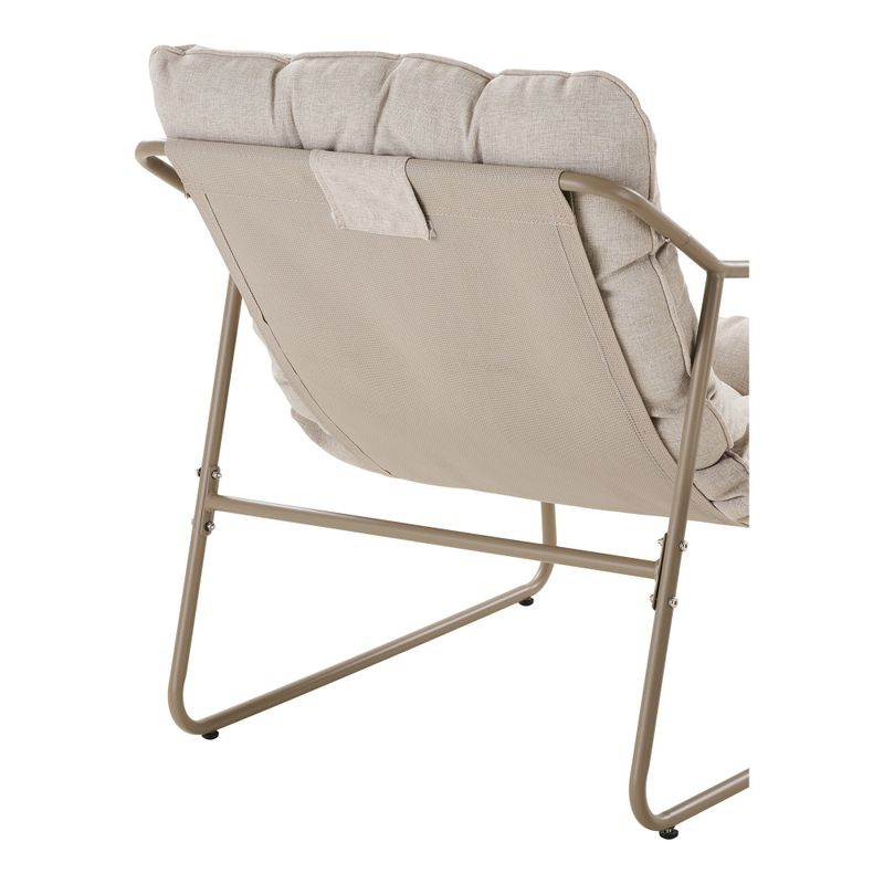 House Nordic Nilo Loungeset i Stål med Dynor i Sand