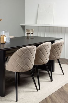 Venture Home Matgrupp Vail med Velvet Stolar