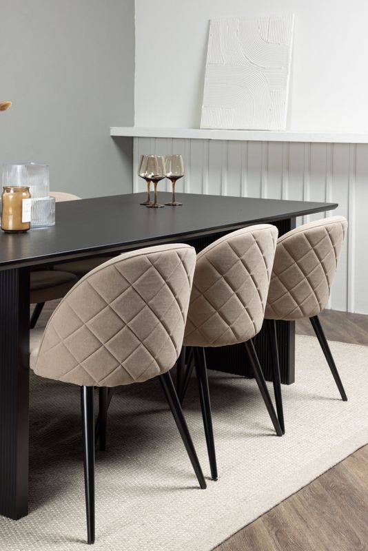 Venture Home Matgrupp Vail med Velvet Stolar