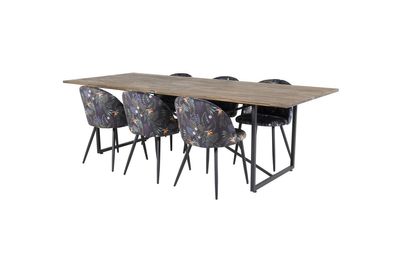 Venture Home Padang,Velvet Rektangulär Matgrupp