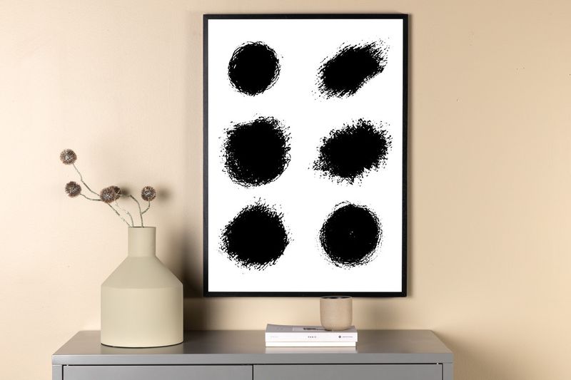 Venture Home Dots Poster Vit
