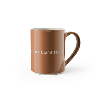 Design House Stockholm Astrid Lindgren Brun Mugg "Ja det är inte klokt, jag har då.." Nr. 27