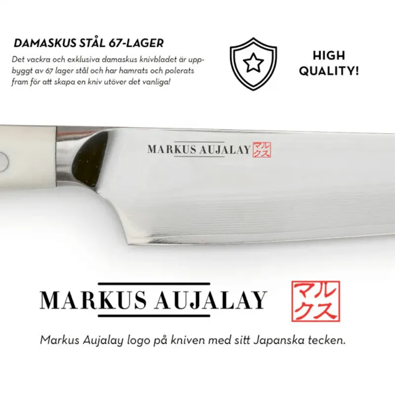 Markus Aujalay Kock och Skalknivset Japansk Damaskus 2-delar