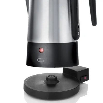 C3 Perkolator Design Svart stål 10kp