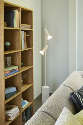 Hübsch Set Golvlampa Ljusgrå 18x20xh160cm