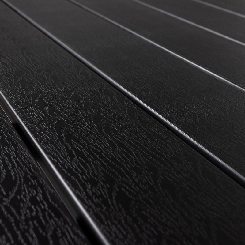 WOOOD Veerle Matbord Aluminium/Polywood Antracit 220x100 cm