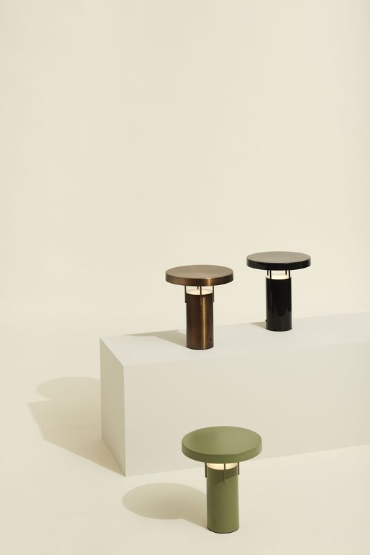 Hübsch BringMe Portabel Lampa i Borstad Mässing