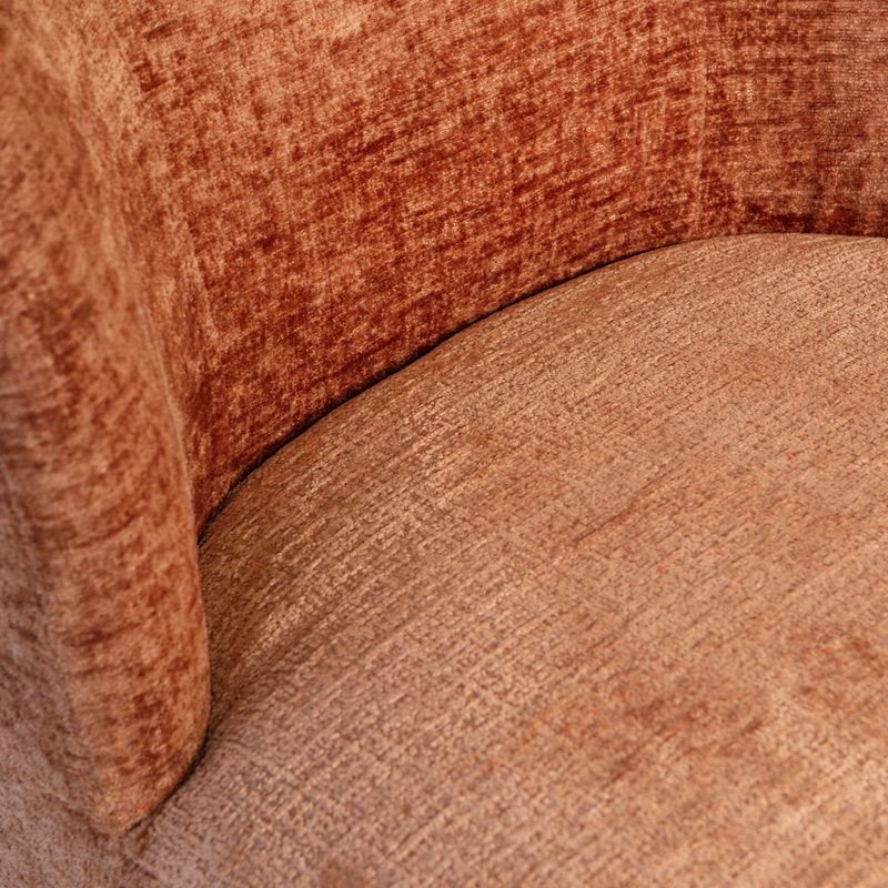 WOOOD Atty Snurrfåtölj Sammet Orange Blossom