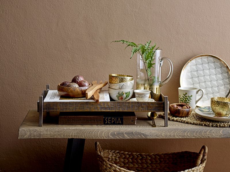 Bloomingville Raw bänk, brun, FSC® 100%, ek