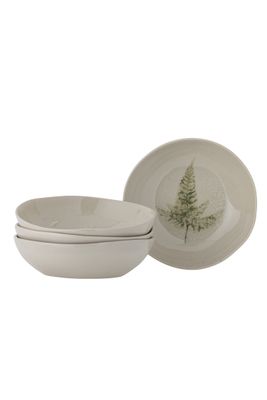 Bloomingville Bea djup tallrik, flerpack, natur, stengods