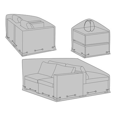 House Nordic Lyxöverdrag - Set om 3