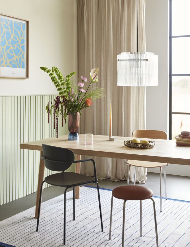 Hübsch Ripple taklampa stor klar Ø41 x H32 cm E27 texturerad