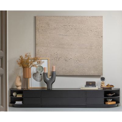 WOOOD FINCA TV-Bänk 100 cm Grenen Djup Svart