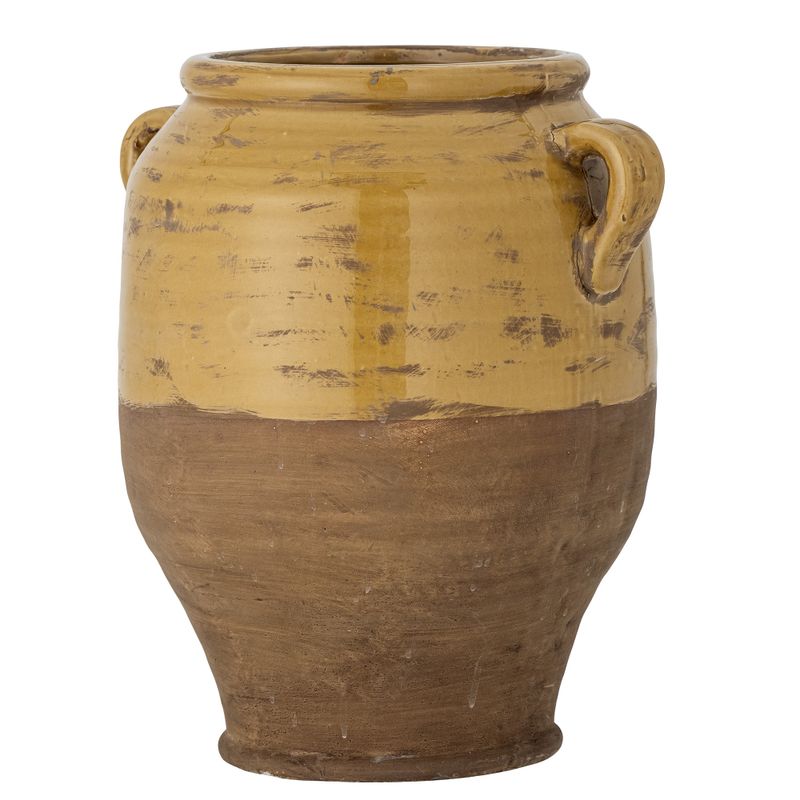 Bloomingville Tao Dekorationskruka, Gul, Terrakotta