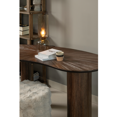 WOOOD RISS Bokhylla i Ek Natur 186x90 cm