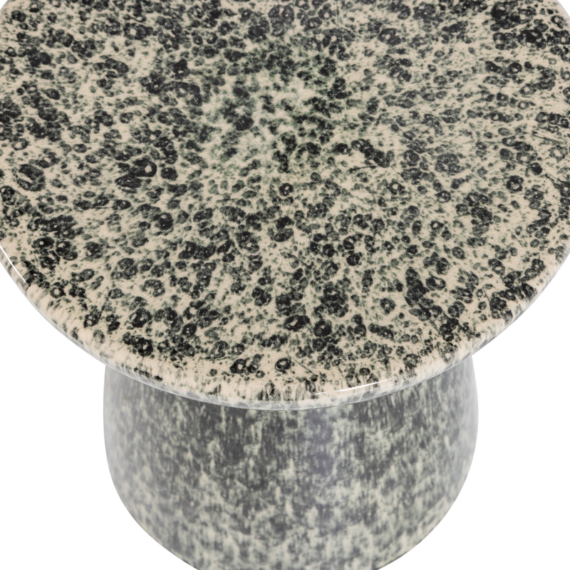 vtwonen FLECK Sidobord 43x35 cm Keramik Mörkgrå Melange