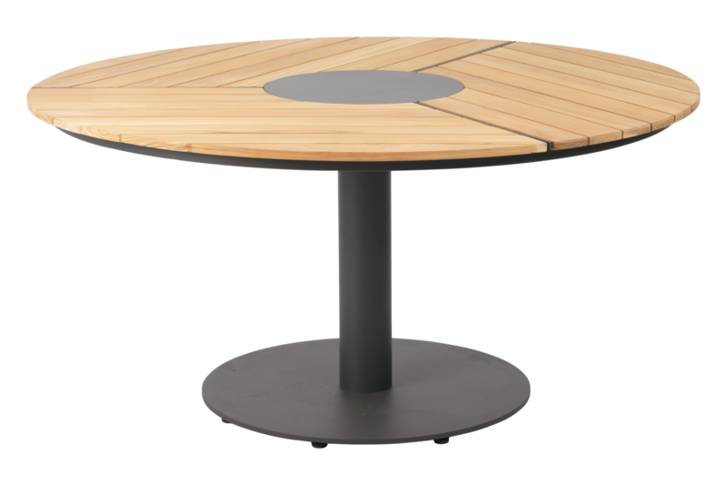 Brafab Peace Wood matbord 150 cm antracit / teak