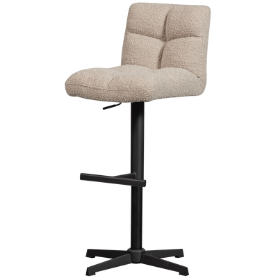 WOOOD Vinny Roterbar Barstol Bouclé Sand 2 st