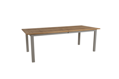 Brafab Lyon Matbord 100x224-304 cm i Khaki och Teak