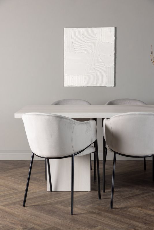 Venture Home Matgrupp Olga med stolarna Evelina