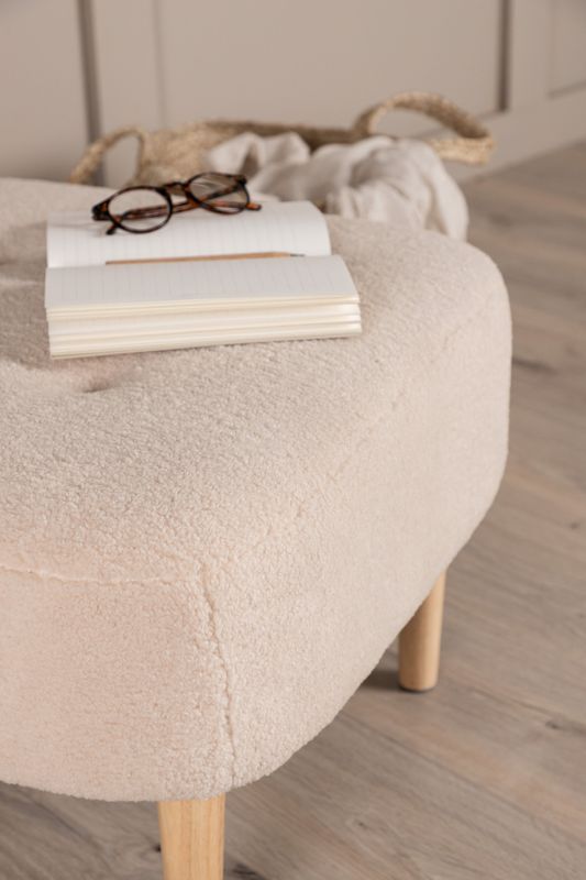 Venture Home Salina Puff - Exklusiv Sittpuff i Fleece