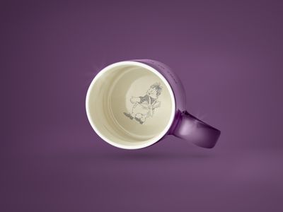 Design House Stockholm Astrid  Lindgren lila mugg Nr. 8