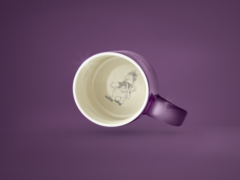 Design House Stockholm Astrid  Lindgren lila mugg Nr. 8