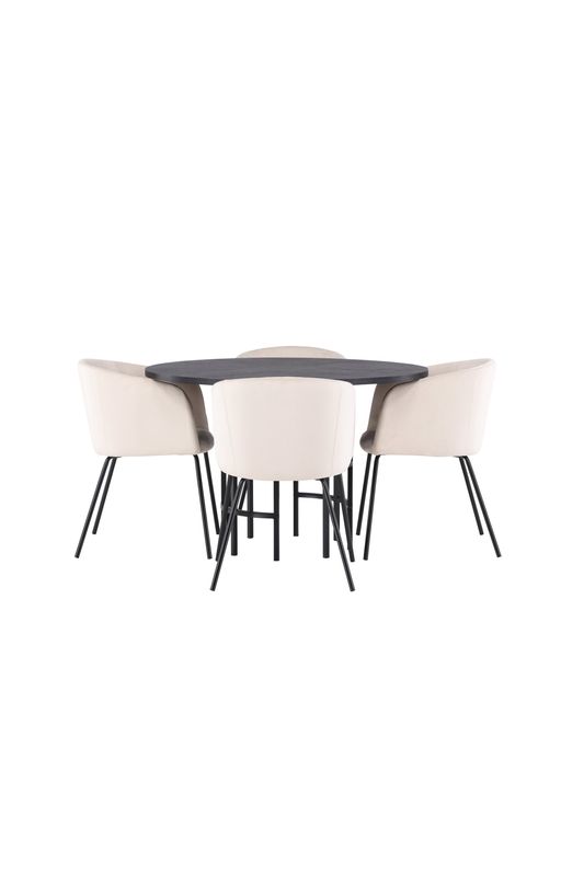 Venture Home Matgrupp Copenhagen med 4 Matstolar Berit